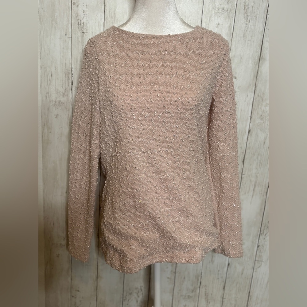 Jennifer Lopez long sleeved sweater with cute open back detail- Size Medium